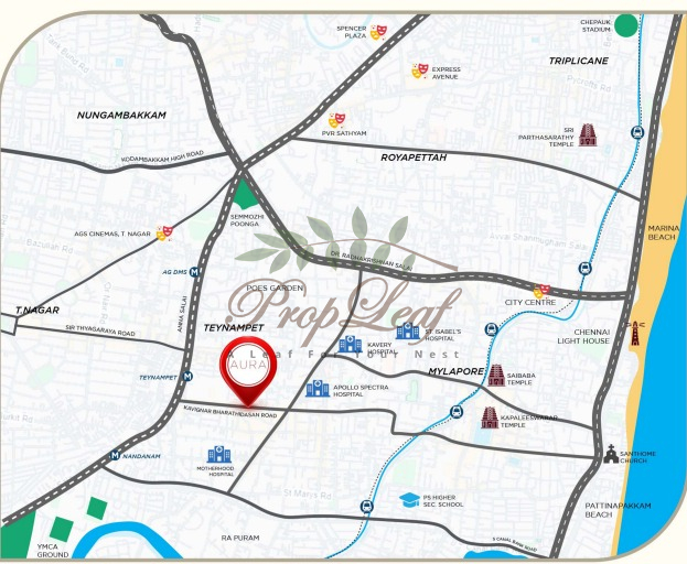 Nutech Aura Location Map